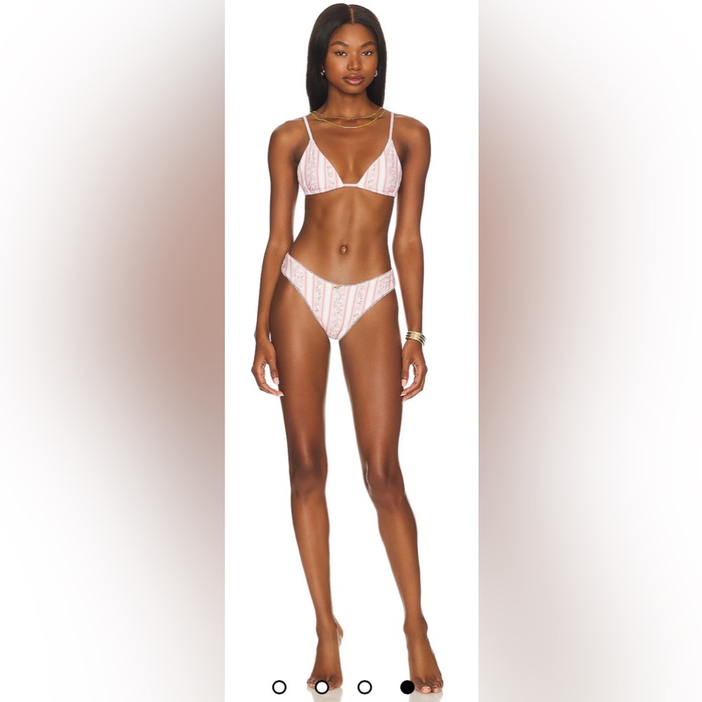 WeWoreWhat rosette adjustable triangle bikini top